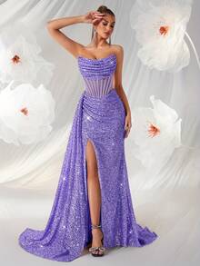 Vestidos de Boda - Morado - Ver 5