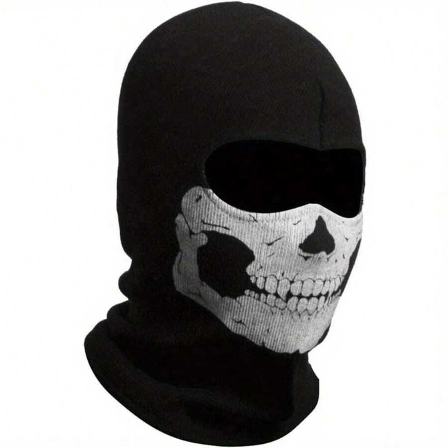 Skull Sun Veil: Windproof Scarf, Breathable Headwrap And Balaclava, Suitable For Sports And Outdoor Halloween Fun