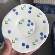 Handmade Asymmetrical Ceramic Plate, High-Quality Cake Plate, Dessert Salad Plate, Fruit Plate - Multicolor - View 7