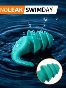 Multipurpose Swimming Ear Plugs With Layered Sound Reduction Flexible Portable Ear Plug For Swimmers Travelers Reusable Ear Plugs For Sleeping Ideal For Deep Sleep And Long Flights Silicone Swim Earplugs For Adults Outdoor Beach Pool Essentials - Multicolor - View 4