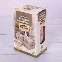 Kit Higiene Bebê 5 Peças  -  enxoval, maternidade ROSA - Rosa Bebê - Visão 3