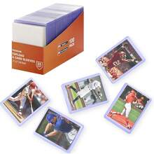 100PCS 3"X4" Transparent Card Sleeves, Plastic Open-Top Self-Sealing Protectors For Trading Cards, Sports Collectibles, Small Cards & Album Protection, Sleeves For Cards - 100pcs - View 5