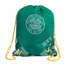 Celtic FC Vector Drawstring Bag - Green/Yellow/White - View 1