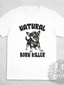 Camiseta Unissex Camisa Feminina Camiseta Masculina Meme Cachorro Bravo 100% Algodão - Branco - Visão 2