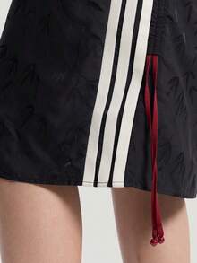 Adidas Women's JACQUARD DRESS Sports Knit Dress HY2133 - Black - View 6