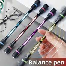 2/8 buah Pulpen Putar Viral Internet Keren, Latihan Tangan Fleksibel, Anti Jatuh Anti Selip Dengan Fungsi Menulis - Pensil Putar Seimbang Warna Acak - MultiWarna - View 2