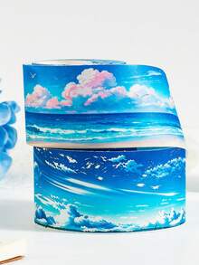 6-Roll Box Set Of Washi Tape Featuring Natural Scenery And Sky Landscapes, A Beautiful Tape Set For DIY Planners, Diaries, Decoration Stickers, And Stationery Supplies - Sets - View 12
