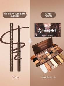 SHEGLAM [2Pcs] Brown Tone 眼妝必備套組 - 洛杉磯的步行+午間電影 - 查看 2