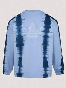 Adidas Originals Kaos Rajut Lengan Panjang Tanpa Kerah Pria TOUR TEE LS TKW5675 - Biru tua - View 2