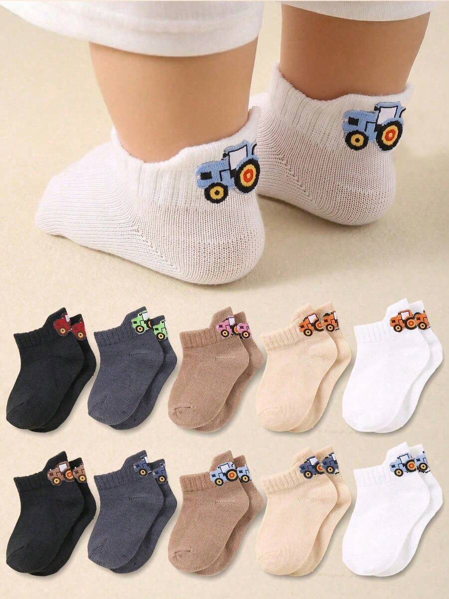 20/10/5 Pairs Combination Set Infant Toddler Short Socks, Cute Cartoon ...