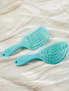 1 Stück Damen Hohlkamm, Rosenrot Moskitonetz Kamm, Kopfhautmassage Haarkamm, Damen Kamm, Trocken- und Nass-Dual-Use Paddelkamm, Luftkissenkamm für Zuhause geeignet für glattes und lockiges Haarstyling, antistatisch, Friseursalon, Schönheit, Reise-Essential Haarpflege-Tool, Halloween Weihnachtsgeschenk - Heißes Pink - Übersicht 17