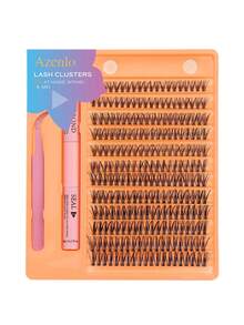 The 240 Piece Ultra Large Capacity False Eyelash Set Includes False Eyelash Glue, Sealing Eyelash Tweezers, Fluffy C-Roll False Eyelashes (10-16mm Mixed Length) Suitable For Beginners To Use At Home Or In Daily Life - Black - View 7