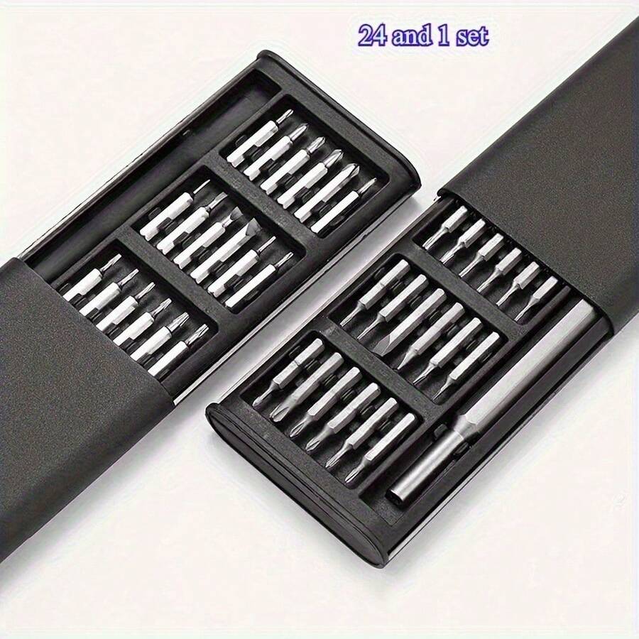25-In-1 Mini Screwdriver Suitable For Electronics, Smartphones, Computers, Watches & Jewelry Repair - Precision Tiny Screw With Compact Metal Repair Kit, For DIY Tech Repairs & Small Device Maintenance (No To Sensitive Components)