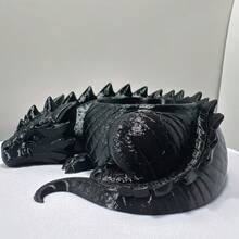 1pc Black Gothic Dragon Shaped Planter, 3D Printed Succulent Pot, Multi-Functional Desktop Storage Decor - Multicolor - View 3