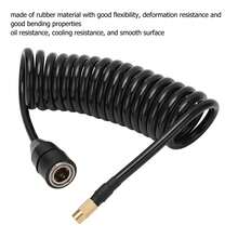 Car Air Pump Hose 9.84ft PS20 Female Plug Inflator Extension Tube For American Tire Nozzle Car Motorcycle Air Compressor Hose - A - View 5