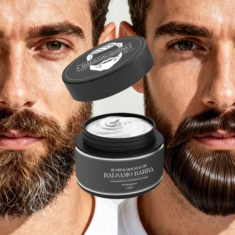 Bálsamo para barba MOPOYAT: ¡Realza el atractivo de tu barba! Cuidado diario de la barba. La barba es el verdadero sello distintivo de un hombre: el regalo perfecto para novios, padres y amigos varones. Fórmula sin alcohol.