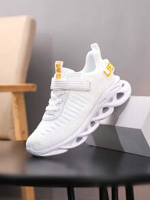 Kids' Fashion Breathable All-Season Running Shoes, Versatile Casual Sports Sneakers - White - View 1