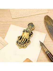 Antique Gold Vintage Hand-Shaped Bookmark Clip, Antique Bronze Lady's Hand Pose Journal Clip, Page Marker Clip, Diary Clip - Multicolor - View 9