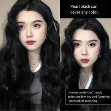 Krim Pewarna Rambut Hitam Alami Menutupi Uban Menutupi Semua Warna Pewarna Rambut Wangi 100ml+100ml - MultiWarna - View 3