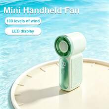1pc High-Speed Mini Handheld Fan X688 USB Rechargeable Long Battery Life Turbo Powerful Portable Outdoor Small Fan 1800mAh - Multicolor - View 17