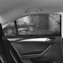 2pcs/4pcs Ultra-Thin Mesh Car Sunshade (Thin/Transparent, Primarily For Mosquito Protection, Fabric Is Not Dense) Anti-Mosquito Heat Insulation UV Protection Sunshade Mesh Reflective Sunshade Film Suitable For Sedan SUV - Sunshade Mesh - View 8