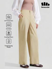 Beneunder Women's 3D High-Stretch Straight-Leg Pants EL001 - Apricot - View 1