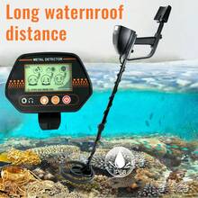 High Sensitivity Metal Detector MD4070, Adjustable Stem Waterproof Coil, Discrimination Mode LCD Screen Gold Finder For Outdoor Beach Treasure Hunting - Black - View 2