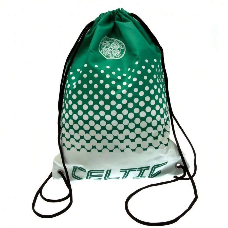 Celtic FC Drawstring Gym Bag - Green/White - View 1