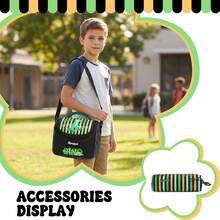 1pc Unisex Crossbody Bag, Adjustable Shoulder Strap, Suitable For Outings - Children's Messenger Bag - View 4