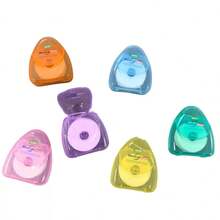 50m Micro Waxed Triangular Dental Floss, Portable Smooth Design, Daily Interdental Cleaning Floss, Random Color Set, Teeth Cleaning Tool, Dental Accessories, Travel Toothbrush, Interdental Brush - Multicolor - View 9