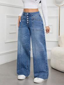 ALO FASHION Women Jeans - Blue - View 3