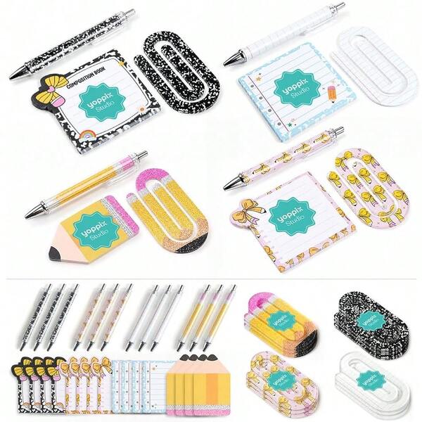 36Pcs Teacher Gifts – With Pens Notes Paperclips For Back To Schoolsss | Teacher Appreciation Gifts, 12Sticky Notes, 12Ballpoint Pen, 12Jumbo Paperclips, Classroom Or Office, Back To Schoolsss Supplies