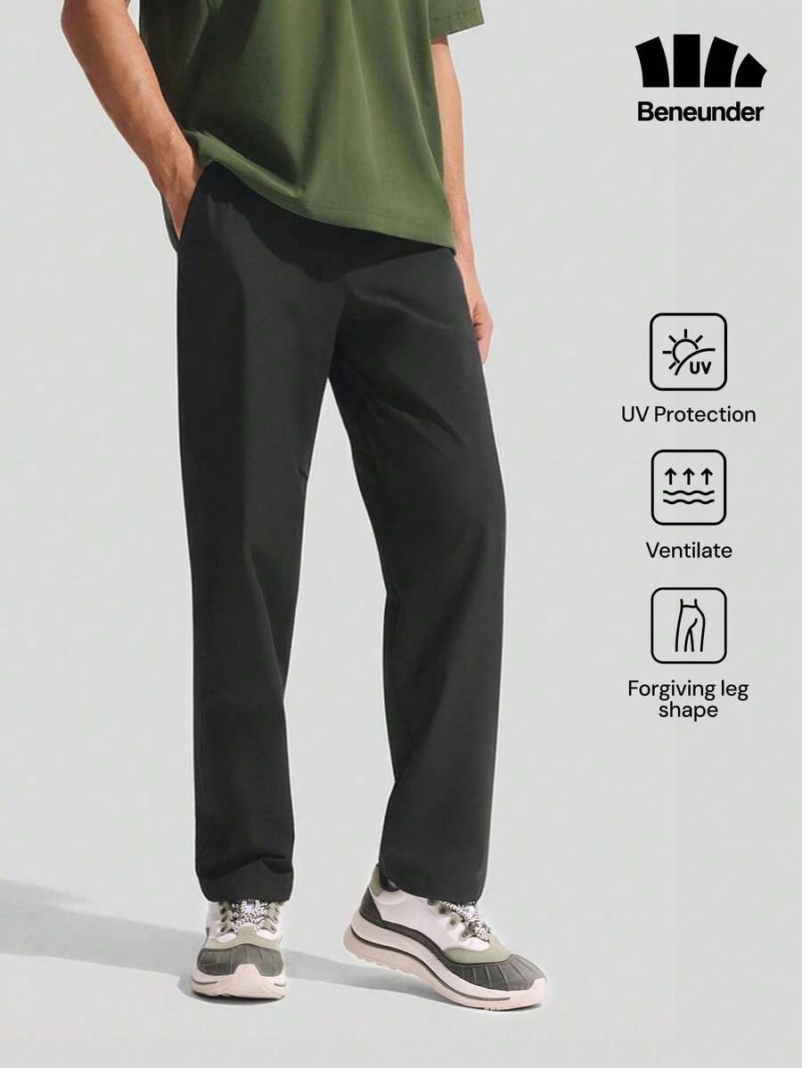 Beneunder Men's Stretch Expandable Outdoor Pants EL594 - Black - View 1