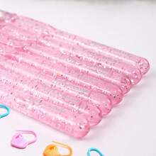 7pcs Pink Crochet Hooks + 30pcs Random Color Stitch Markers DIY Adult Crochet Set, Crochet Handmade Craft Kit - A - View 4