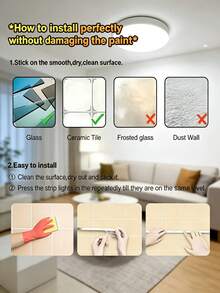 شريط إضاءة LED مرن باللون الأبيض الدافئ 16.4--3.28 بوصة، شريط إضاءة LED يعمل بالطاقة USB - 5 فولت قابل للقطع ذاتي اللصق، مناسب لإضاءة خلفية التلفزيون. مثالي لإضاءة خلفية التلفزيون والديكور الداخلي. يتميز بأداء مستقر وإضاءة عالية السطوع، مما يعزز مساحتك. - ضوء دافئ - مشاهدة 9