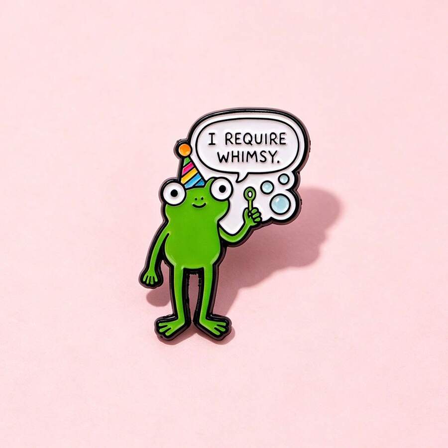 Cute Frog Quote Lapel Enamel Pins And Brooches Badge Pins For Backpacks Bags Backpack Cool Decoration Friend For Gifts