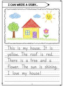 Story Writing And Drawing Workbook, 32 Pages English Writing Practice, Early Learning Classroom Materials, Home School Classroom Resource Toy - PP025 Write and Draw Workbook - View 9