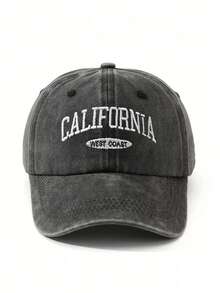 BONNY BOOM 2件裝 CALIFORNTA 西海岸刺繡棒球帽卡車帽，中性復古水洗 Y2K 戶外防曬可調節旅行度假禮物，適合朋友家人、萬聖節、聖誕節、母親節、父親節、新年、婚禮用品、感恩節、單身派對、返校季、學生開學季、教師節、嘉年華 - 綠色+黑色 - 查看 4