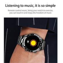 Reloj Inteligente LIGE de 1.39 Pulgadas IP67 Resistente al Agua/Rastreador de Fitness/Función de Control de Música/Contador de Pasos/Reloj Deportivo Multifunción para Exteriores/Adecuado para Hombres - Plateado - Ver 8