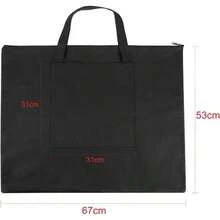 A2 Painting Drawing Board Storage Bag Waterproof Art Carry Tote Bag Canvas Art Portfolio Large File Folder Handbag - Multicolor - View 2