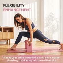 2pcs/Set High Density EVA Yoga Mat - Non-Slip Durable Foam, Suitable For Pilates, Meditation And Fitness Training - - Multicolor - View 2