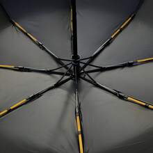新款全自動黑色乙烯基雨傘，防曬防雨傘，配色手柄，商務折疊防曬陽傘 - A - 查看 6