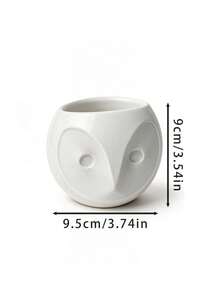 3D Printed 3pcs Creative Succulent Planters, Cute Owl Shaped Plant Pots, Mini Desktop Flower & Herb Planting Containers, Office Desk Greenery Decor - Owl - View 11