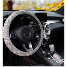 1pc Lightweight Simple Comfortable Sports Steering Wheel Cover 3 Pieces Set For Men And Women - Multicolor - View 5