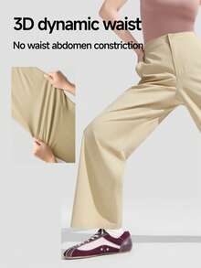 Beneunder Women's 3D High-Stretch Straight-Leg Pants EL001 - Apricot - View 3
