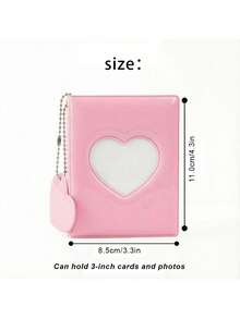 Minimalist Solid Color Photo Storage Album - Used For Storing Photo Albums, Heart-Shaped Hollow Photo Card Holder, Suitable As A Small Gift For Colleagues, Family And Loved Ones - Multicolor - View 8