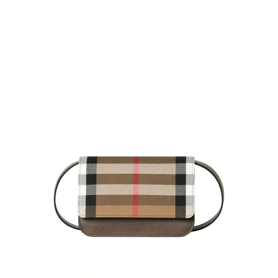 Burberry Vintage Checkered Ladies Shoulder Bag 81134081 - 棕色81134081 - 查看 1