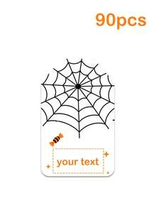 Halloween Gift Tags, 6 Pumpkin Ghost Witch Bat Designs With Jute Rope, Halloween Trick Or Treat Candy Box Decoration Labels, Halloween Party Favor Packaging Accessories - Multicolor - View 24