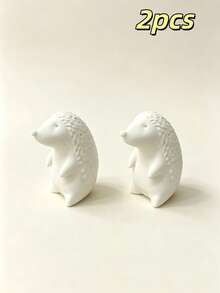 Nordic Style 3D Hedgehog Toothpick Holder, Cute Animal Toothpick Storage Organizer, Creative Practical Tabletop Decor Ornament For Home And Restaurant - White - View 13