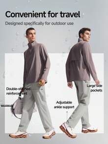 Beneunder Men's Stretch Expandable Outdoor Pants EL594 - Dark Grey - View 6